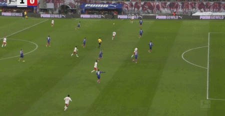 半场：莱比锡1-1美因茨，康拉德-哈德头球破僵，阿米里点射